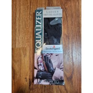 Equalizer by Berkshire Vintage Women's Ladies Driving Gloves Black 1995